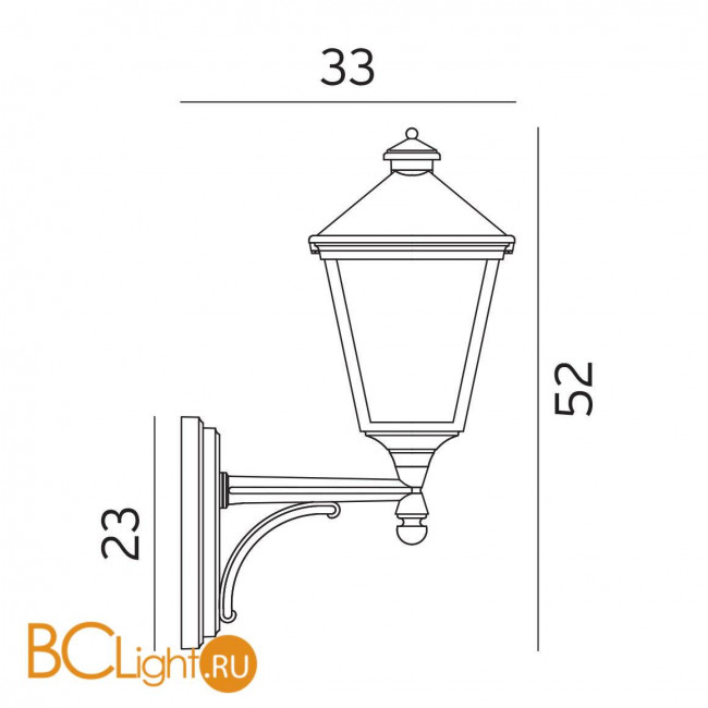 Уличный настенный светильник Norlys London 480B
