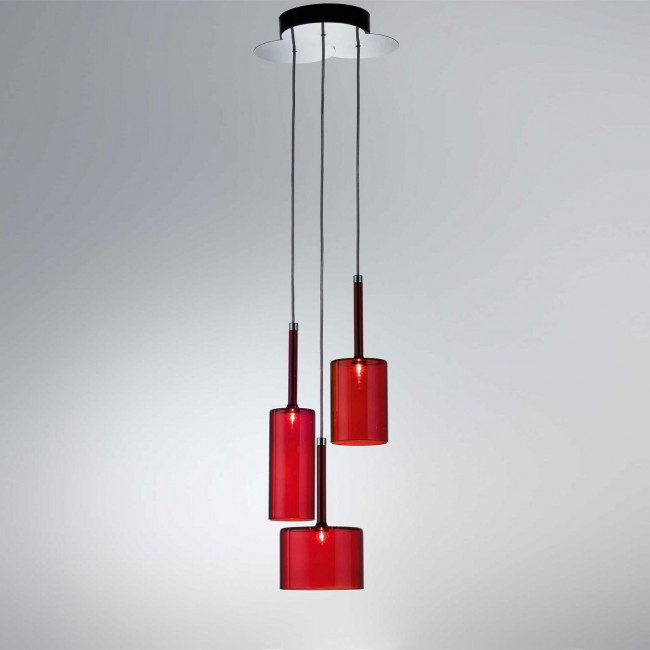 Подвесной светильник Axo Light Spillray SP SPILL 3 Rosso SPSPILL3RSCR12V Подвесной светильник Axo Light Spillray SP SPILL 3 Rosso SPSPILL3RSCR12V