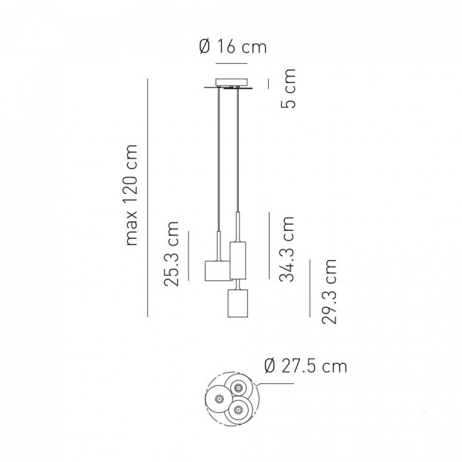 Подвесной светильник Axo Light Spillray SP SPILL 3 Rosso SPSPILL3RSCR12V Подвесной светильник Axo Light Spillray SP SPILL 3 Rosso SPSPILL3RSCR12V