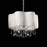 Подвесной светильник Beby Group Nuovo Vintage 331/6 White Leather 01 HALF CUT Подвесной светильник Beby Group Nuovo Vintage 331/6 White Leather 01 HALF CUT