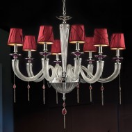 Люстра Euroluce Julienne L8 SHADE chrome Clear Люстра Euroluce Julienne L8 SHADE chrome Clear