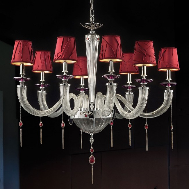 Люстра Euroluce Julienne L8 SHADE chrome Clear Люстра Euroluce Julienne L8 SHADE chrome Clear