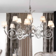 Люстра Masca Corinto 1841/12 Argento ametista / Glass 539 Люстра Masca Corinto 1841/12 Argento ametista / Glass 539