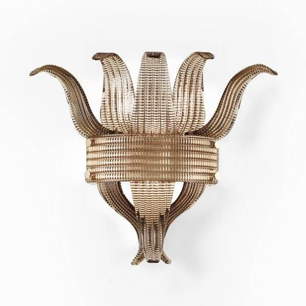 Настенный светильник Beby Group Milano Deco 8030A04 Light gold Smoked Glass