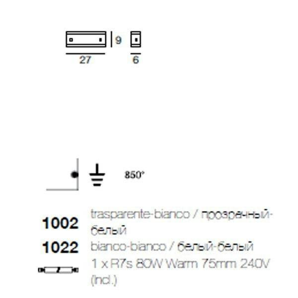 Настенный светильник Linea Light Mille 1002 Настенный светильник Linea Light Mille 1002