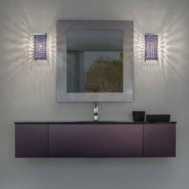 Настенный светильник Masiero Cubo A/SQUARE G04 VI CUT CRYSTAL