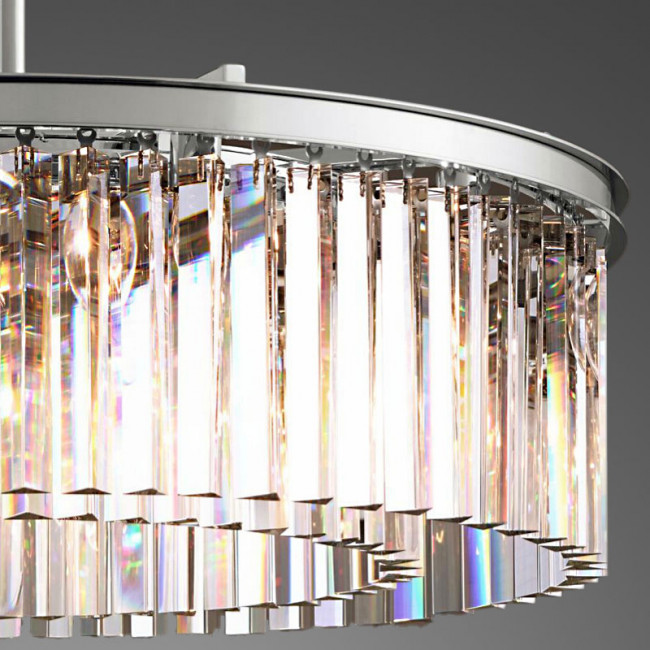Подвесной светильник DeLight Collection 1920s Odeon KR0387P-10B chrome/clear