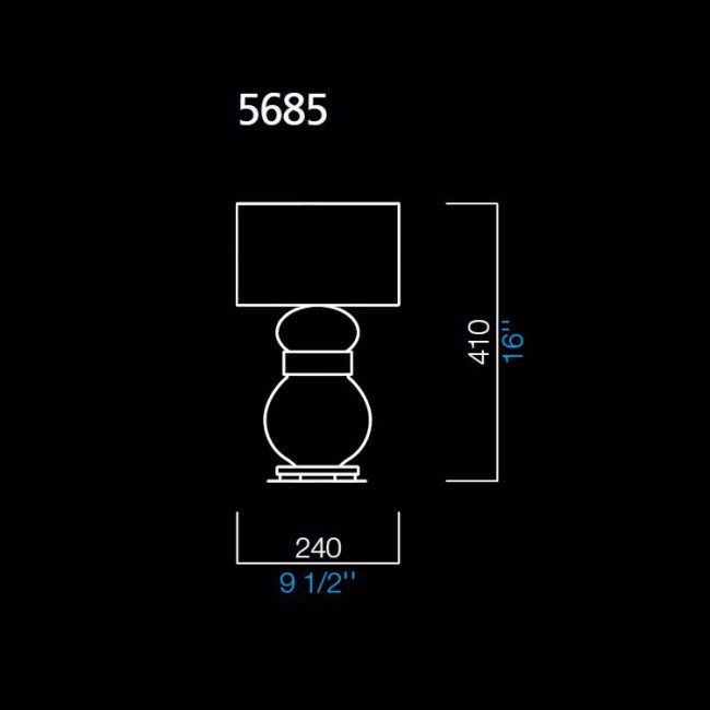 Настольная лампа Barovier&Toso Medina 5685/CC/BB