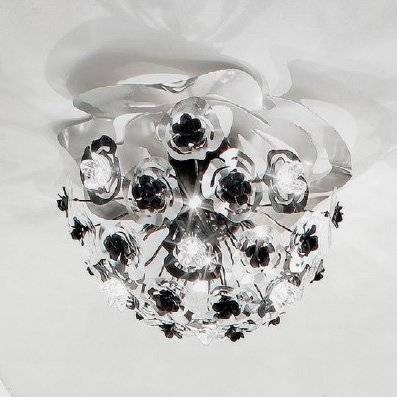 Потолочный светильник Masca Vie en Rose 1839/MSF Nero nichel / Glass 525 Потолочный светильник Masca Vie en Rose 1839/MSF Nero nichel / Glass 525