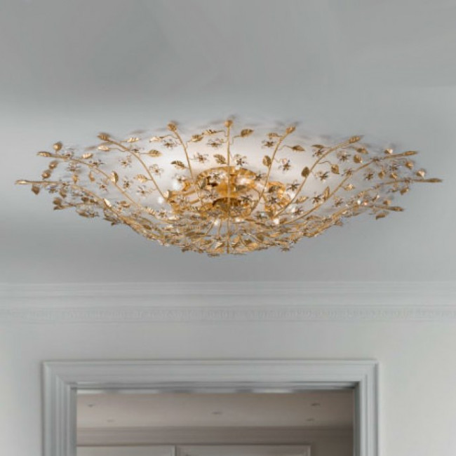 Потолочный светильник Renzo Del Ventisette PL 13770/12 MS OV DEC. 052 S. PATINA Потолочный светильник Renzo Del Ventisette PL 13770/12 MS OV DEC. 052 S. PATINA