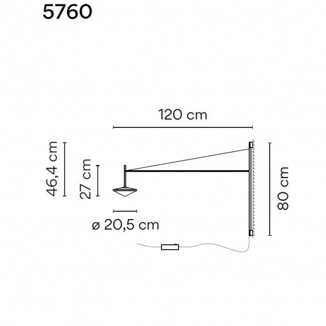 Бра Vibia Tempo 5760 18 /15