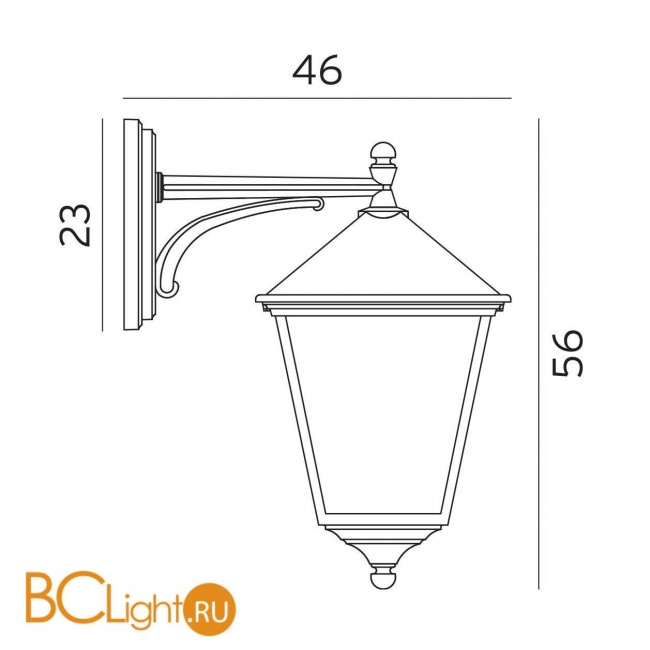 Уличный настенный светильник Norlys London 493B