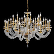Люстра Euroluce Atalia L12+6+6 gold Clear Люстра Euroluce Atalia L12+6+6 gold Clear