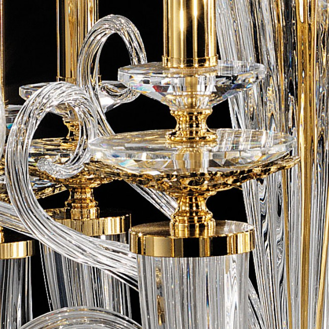 Люстра Euroluce Atalia L12+6+6 gold Clear Люстра Euroluce Atalia L12+6+6 gold Clear