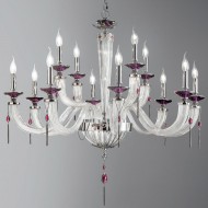 Люстра Euroluce Julienne L8+4 chrome Clear Люстра Euroluce Julienne L8+4 chrome Clear