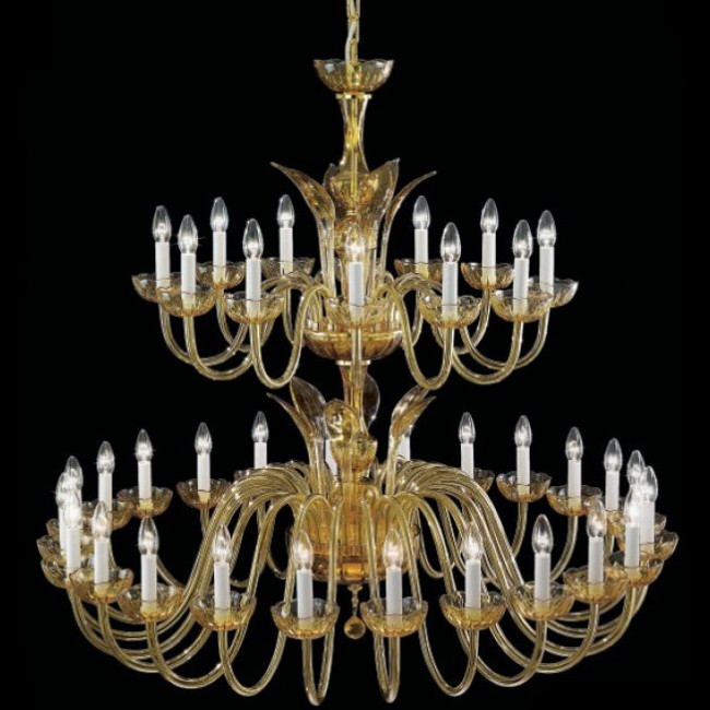 Люстра Italamp 290/24+12 Amber / O