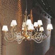 Люстра Masca Corinto 1841/12 Oro argento / Glass 539 Люстра Masca Corinto 1841/12 Oro argento / Glass 539