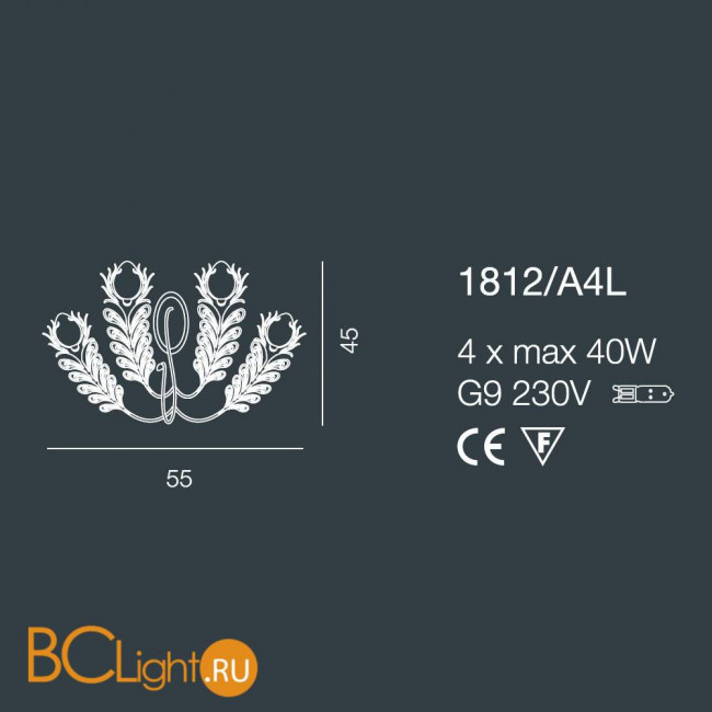 Бра Bellart Musa 1812/A4L 04/V01 Бра Bellart Musa 1812/A4L 04/V01