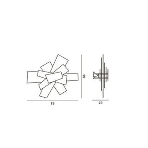 Настенно-потолочный светильник Foscarini Big Bang 151005 63