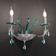 Бра Euroluce Macrame A2 nichel Verde Yncanto Бра Euroluce Macrame A2 nichel Verde Yncanto