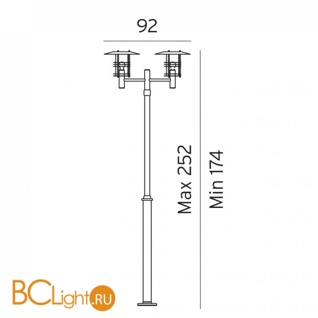Садово-парковый фонарь Norlys Stockholm 283GA