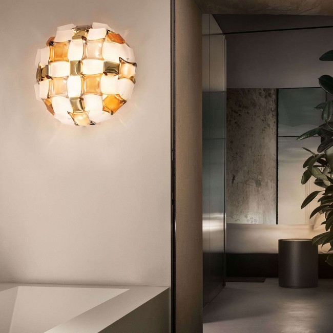 Потолочный светильник Slamp Mida CEILING-WALL MEDIUM AMBER MID78PLF0000YW000 Потолочный светильник Slamp Mida CEILING-WALL MEDIUM AMBER MID78PLF0000YW000