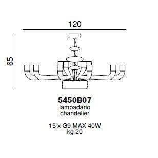 Люстра Beby Group Diadema 5450B07 Chrome Emerald Люстра Beby Group Diadema 5450B07 Chrome Emerald
