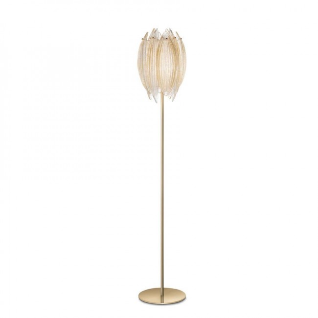 Торшер IDL Paradise 430/1P light gold / gold leaf Murano glass Торшер IDL Paradise 430/1P light gold / gold leaf Murano glass