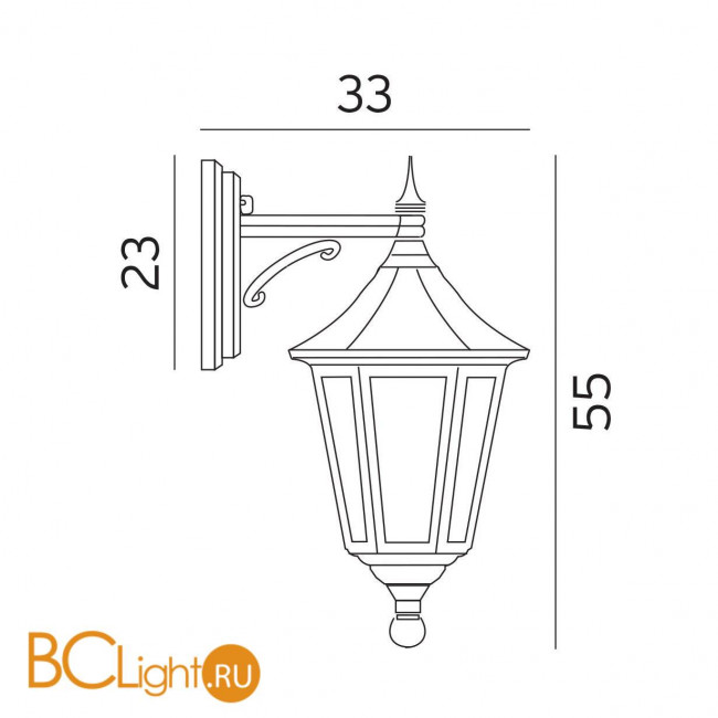 Уличный настенный светильник Norlys Modena 351B