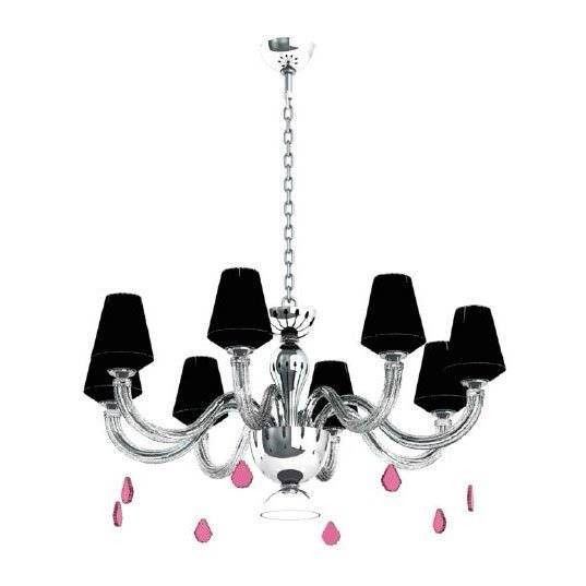 Люстра Beby Group Pure 7820B03 Chrome Silver Cortina Black Lilac