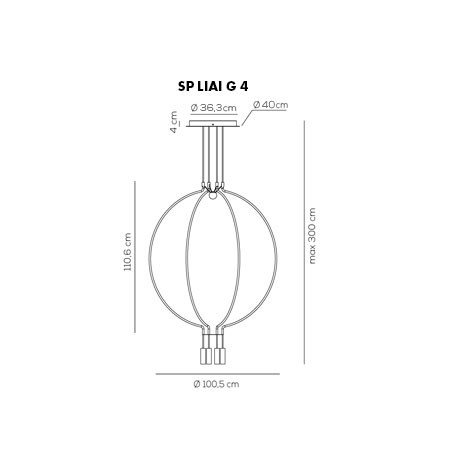Подвесной светильник Axo Light Liaison SP LIAI G 4 NE OO LED Подвесной светильник Axo Light Liaison SP LIAI G 4 NE OO LED