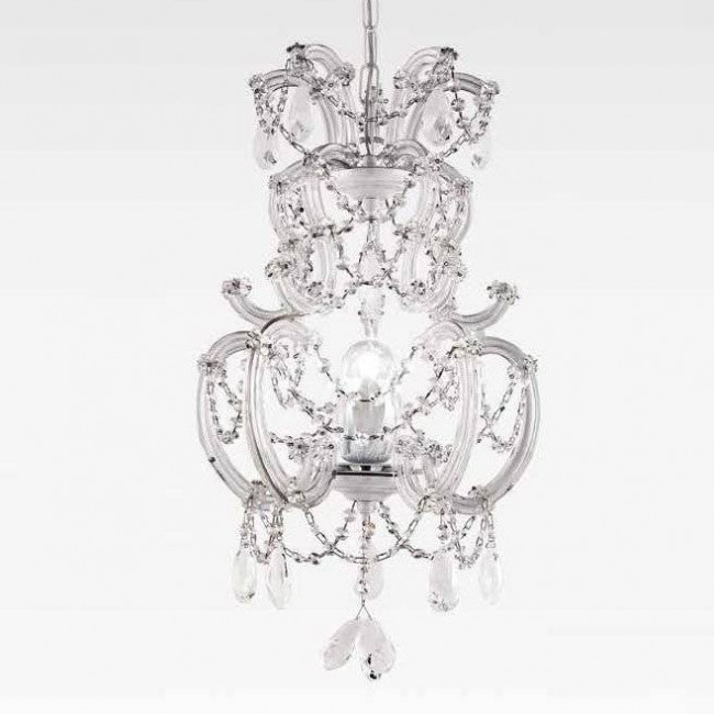 Подвесной светильник Beby Group Nuovo Vintage 6102/1 Pearled White CUT CRYSTAL Подвесной светильник Beby Group Nuovo Vintage 6102/1 Pearled White CUT CRYSTAL