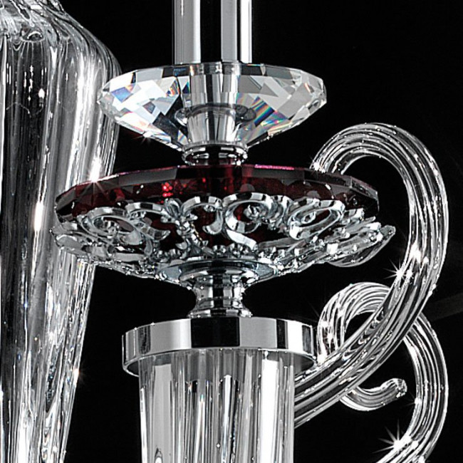 Люстра Euroluce Atalia L8 silver Amethyst Люстра Euroluce Atalia L8 silver Amethyst