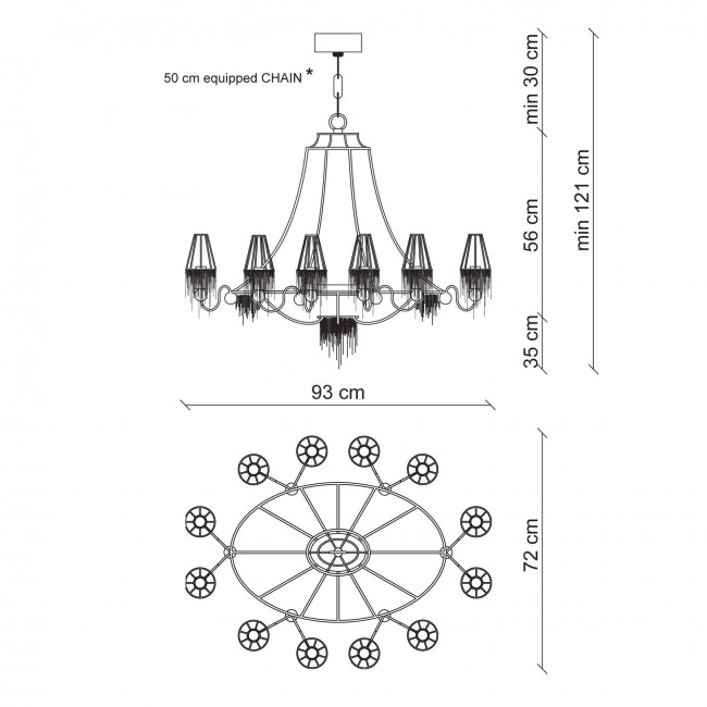 Люстра Patrizia Garganti Burlesque PG161 Люстра Patrizia Garganti Burlesque PG161