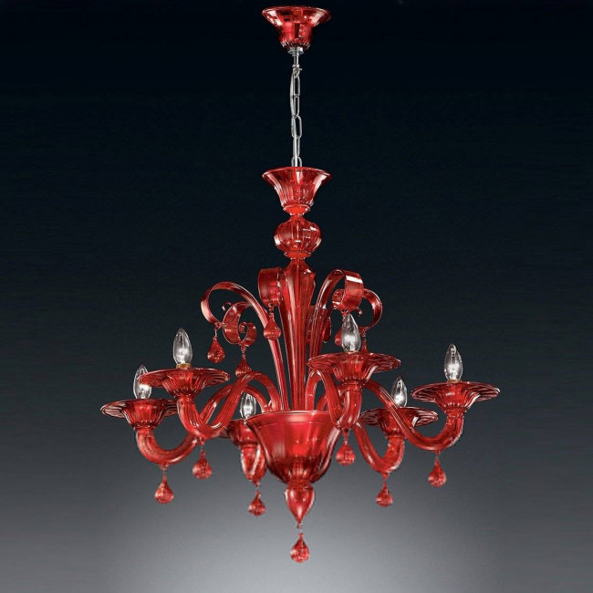Люстра Vetri Lamp 911/6 Rosso Люстра Vetri Lamp 911/6 Rosso