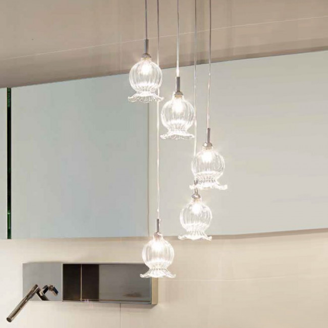 Подвесной светильник Renzo Del Ventisette Ohlala L14559/5 DEC. cromo Подвесной светильник Renzo Del Ventisette Ohlala L14559/5 DEC. cromo