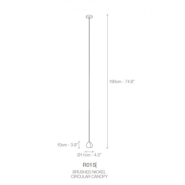 Подвесной светильник Terzani Mizu R01S E8 A4 Подвесной светильник Terzani Mizu R01S E8 A4
