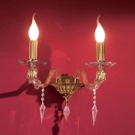 Бра Euroluce Midha Alicante A2 Gold Clear Бра Euroluce Midha Alicante A2 Gold Clear