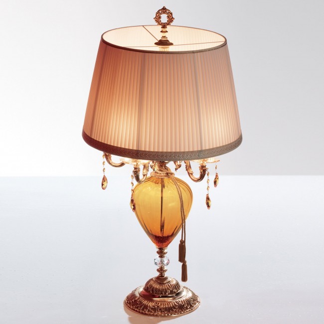 Настольная лампа Euroluce Impero LG5 Amber Настольная лампа Euroluce Impero LG5 Amber