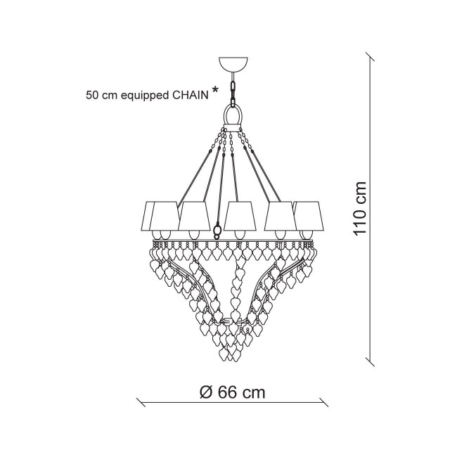 Люстра Baga Ophelia 7037 Люстра Baga Ophelia 7037