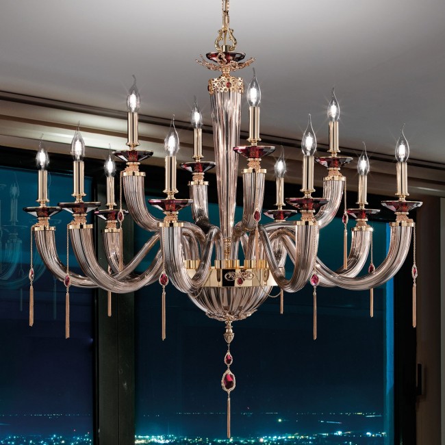 Люстра Euroluce Julienne L8+4 Gold Mirror Люстра Euroluce Julienne L8+4 Gold Mirror