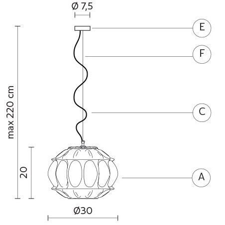 Подвесной светильник Karman Ginger SE116 1A INT Подвесной светильник Karman Ginger SE116 1A INT