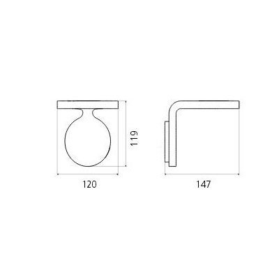 Настенный светильник Artemide Rea 12 1614010A