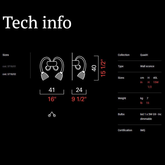 Бра Barovier&Toso Quadri 5718/02/BW Бра Barovier&Toso Quadri 5718/02/BW