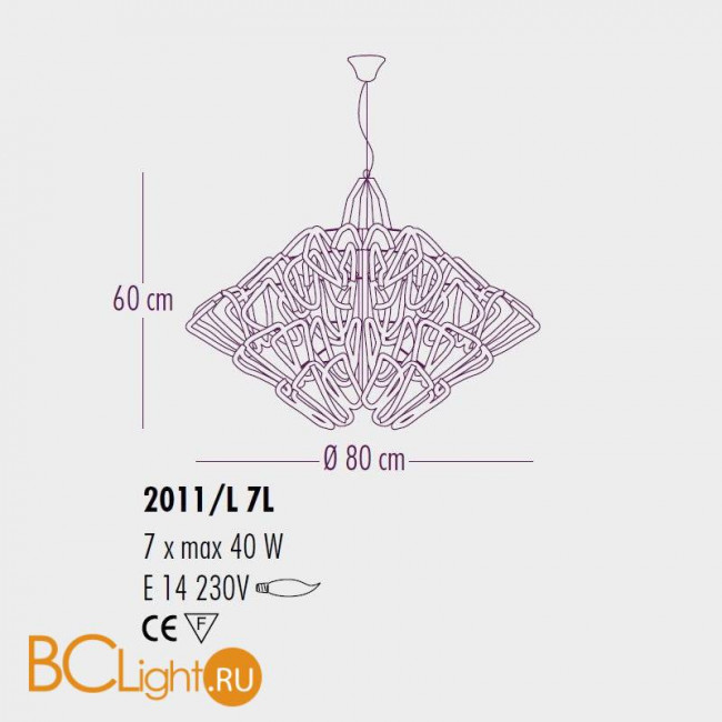 Подвесной светильник Bellart Diamante 2011/L7L 05/V01 Подвесной светильник Bellart Diamante 2011/L7L 05/V01