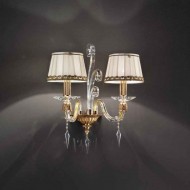 Бра Euroluce Midha Alicante A2 Gold Clear Shade Бра Euroluce Midha Alicante A2 Gold Clear Shade