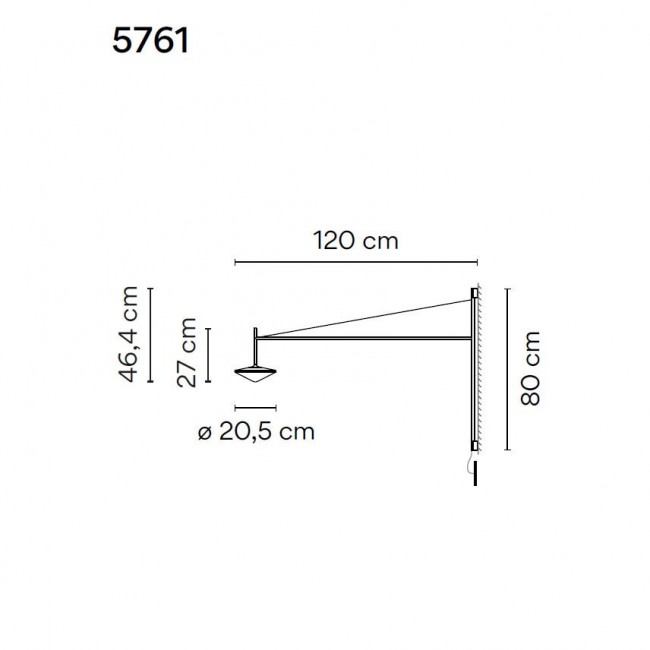 Бра Vibia Tempo 5761 58 /1B Бра Vibia Tempo 5761 58 /1B