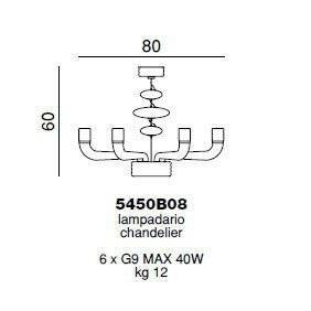 Люстра Beby Group Diadema 5450B08 Chrome Violet Люстра Beby Group Diadema 5450B08 Chrome Violet