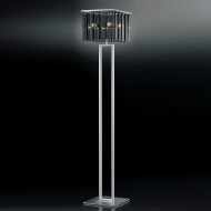 Торшер IDL Roma 359/4P chrome / smoke grey with engraving Торшер IDL Roma 359/4P chrome / smoke grey with engraving