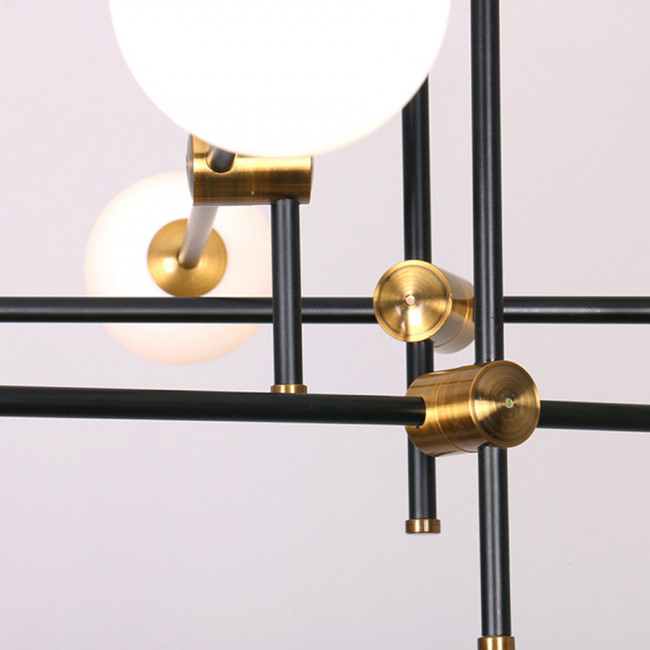 Люстра DeLight Collection Bistro Globe 9 9389P/9 black/gold Люстра DeLight Collection Bistro Globe 9 9389P/9 black/gold